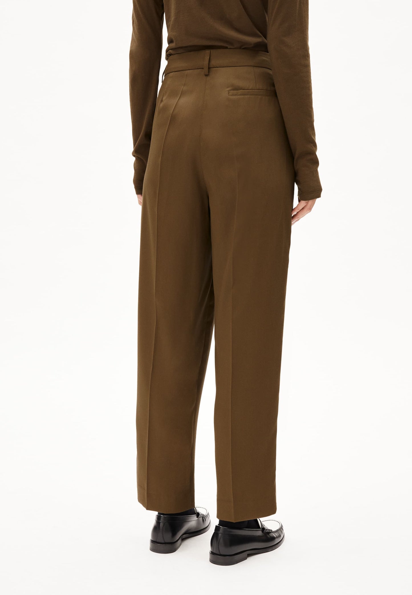 Pantalon à pinces en refibra | marron "sandrinaa tapered dried moss"