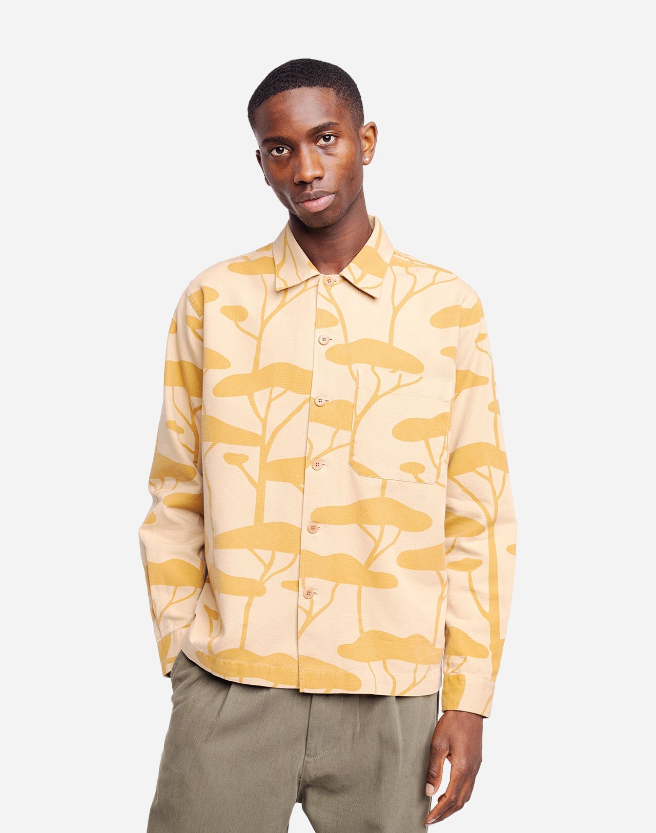 Chemise en coton bio | sable "slow pinede"