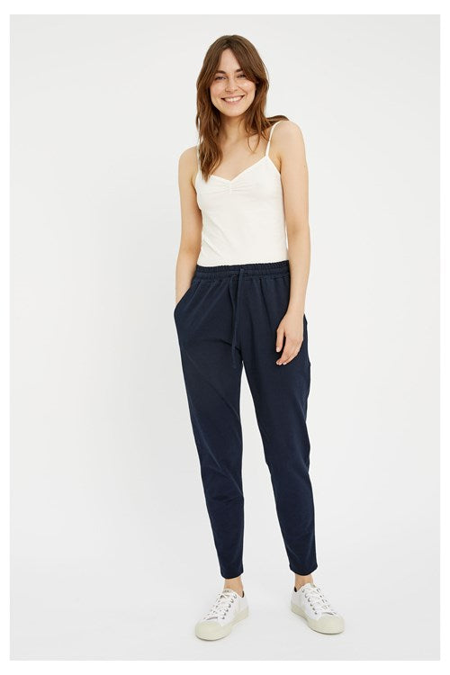 Pantalon marine en coton bio - Sasha
