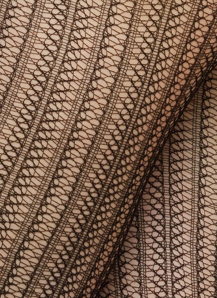 Collants à motifs recyclés | noir "Selma"