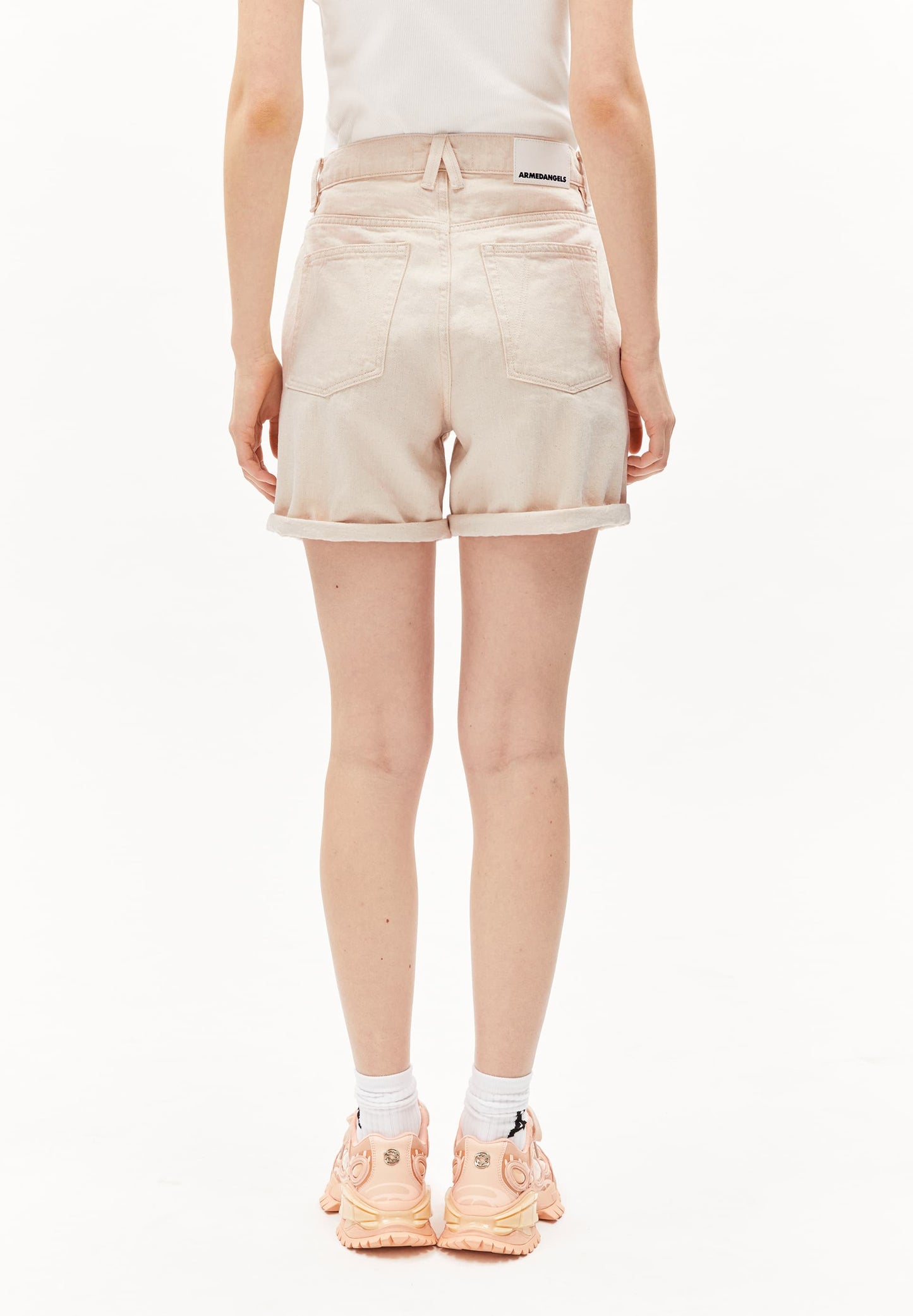 Short denim en coton bio non teinté | écru "sheaari - undyed"