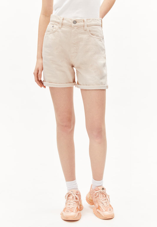 Short denim en coton bio non teinté | écru "sheaari - undyed"