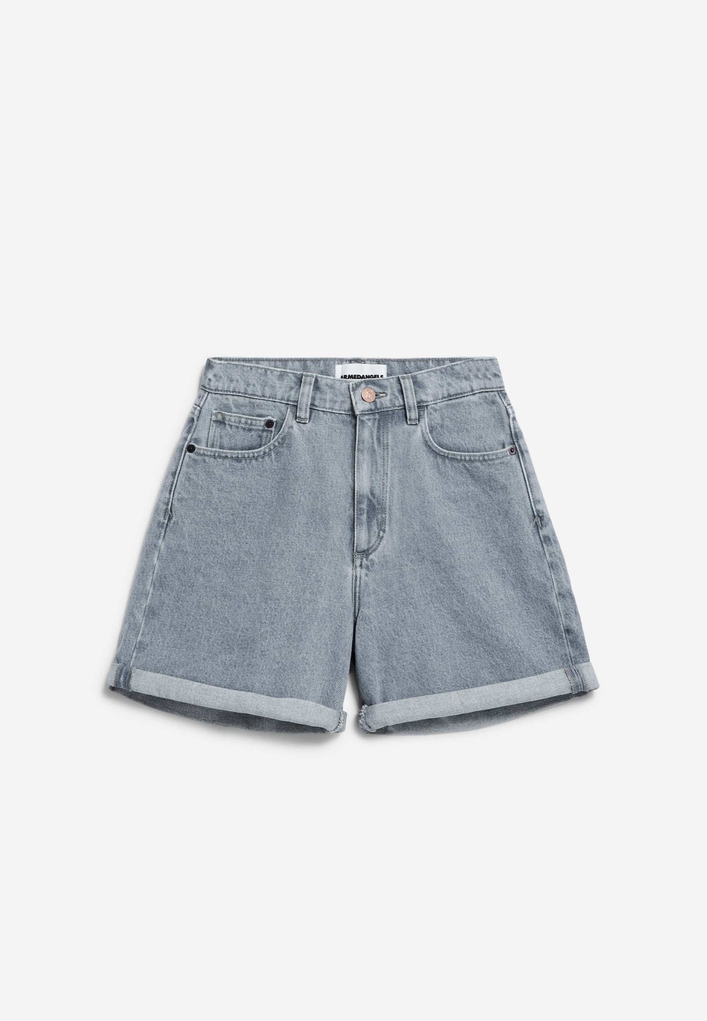 Short en jean en coton bio | gris "sheaari warm grey"