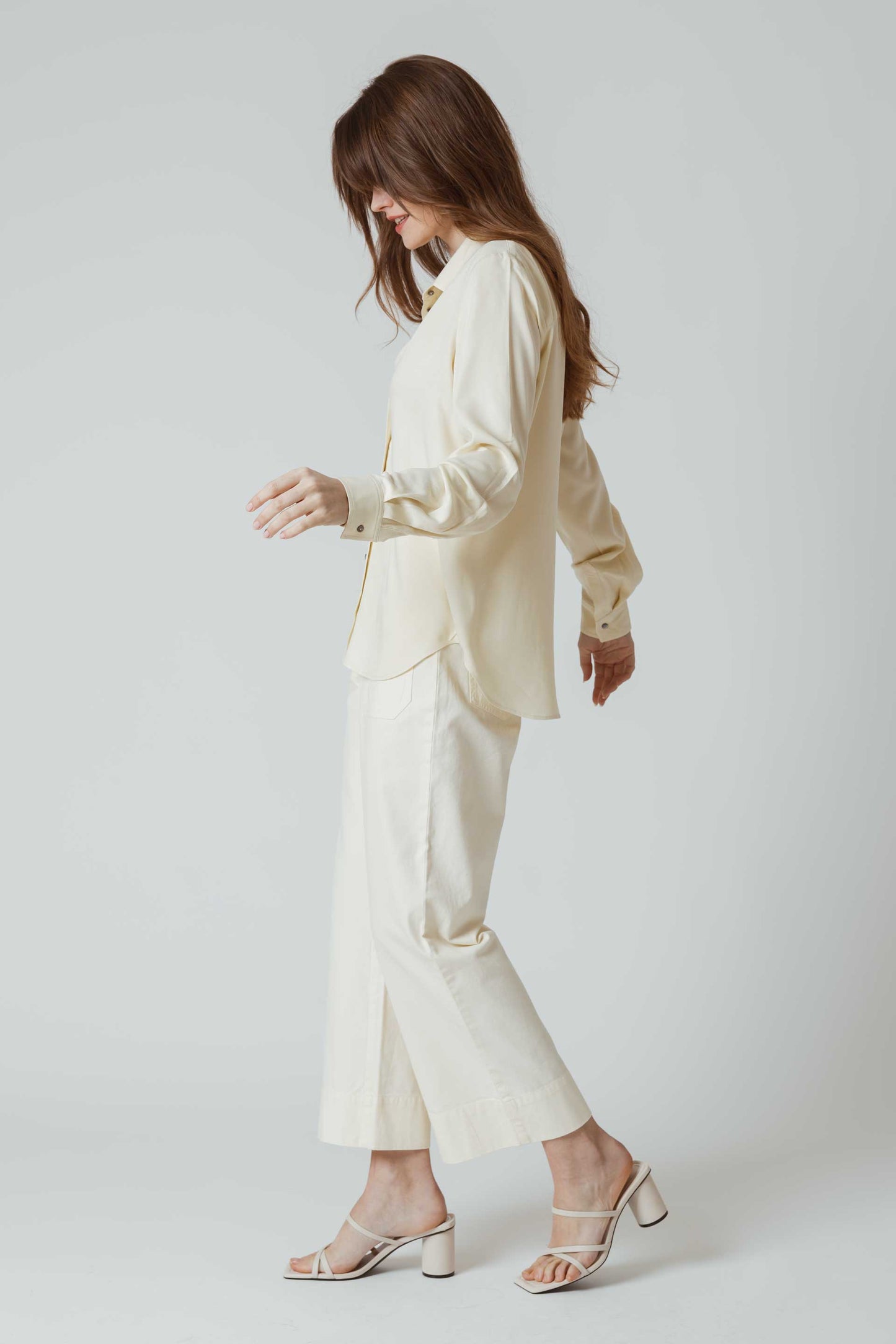 A RENVOYER - Chemise écrue en ecovero - camisa asune cream