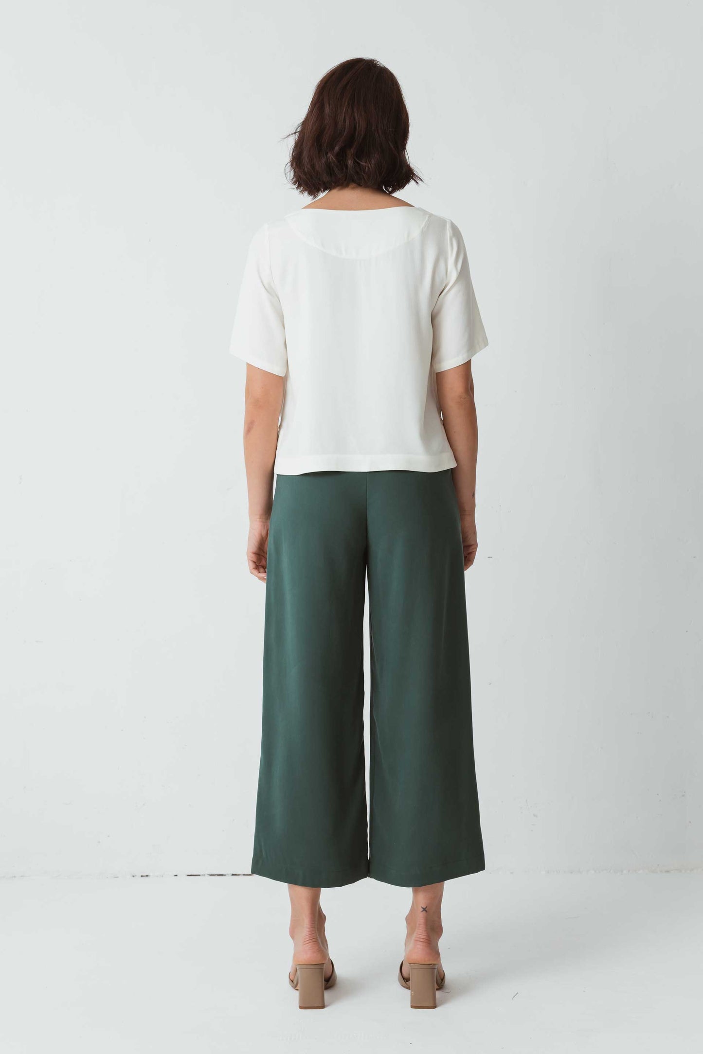A RENVOYER - Blouse blanche en ecovero - camisa ninbe white