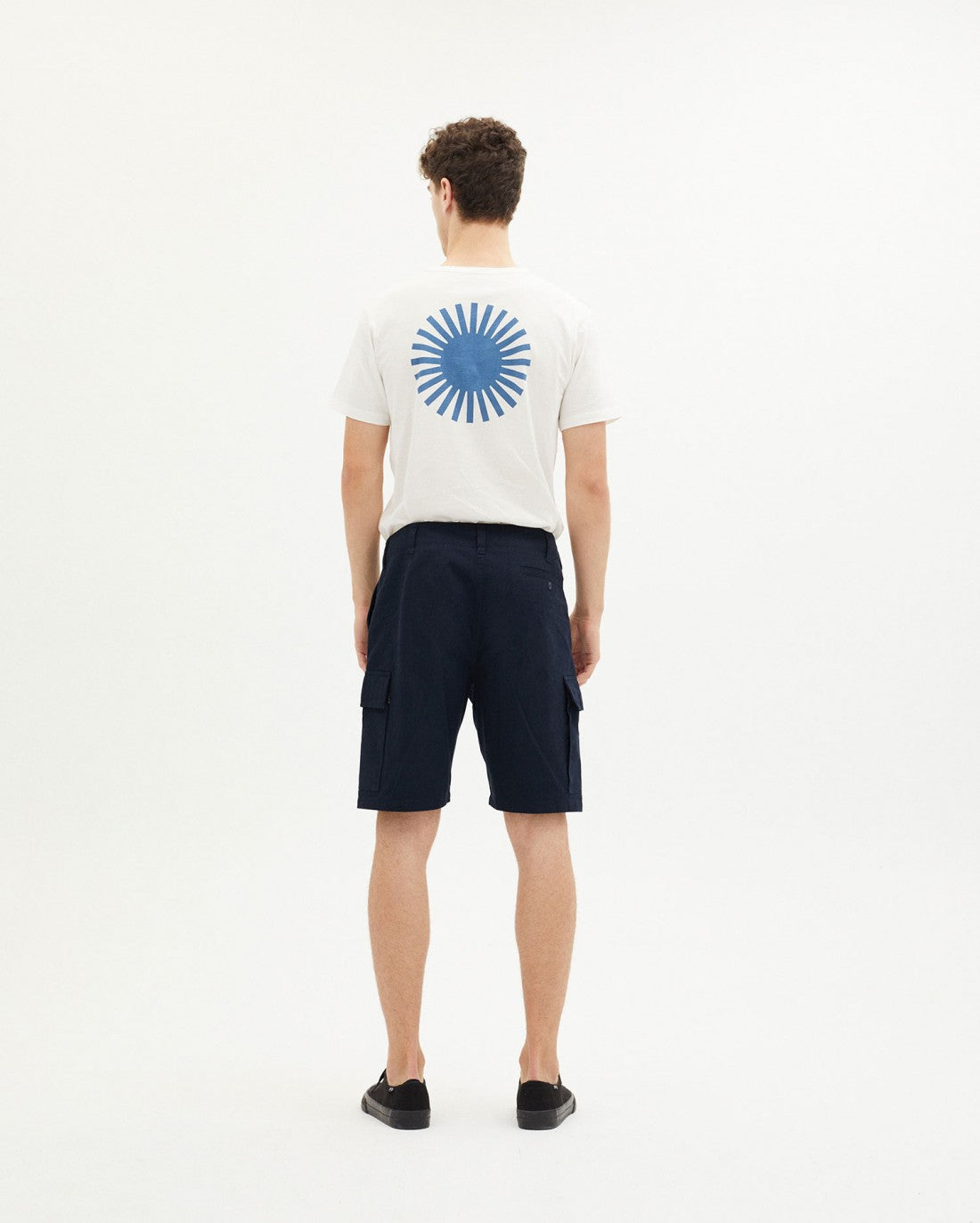 Short cargo marine en coton bio - NAVY DIEGO CARGO SHORTS