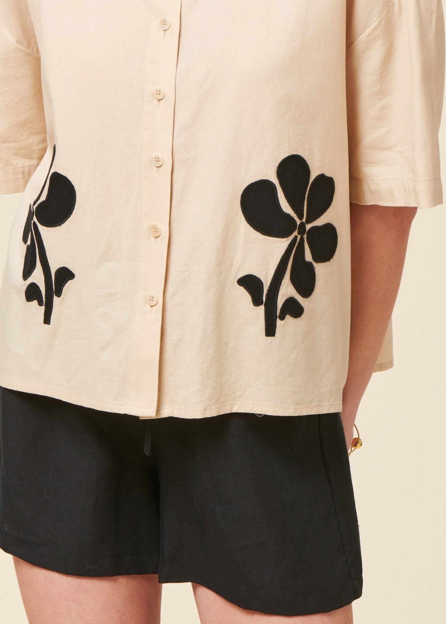Chemise en coton bio | écru "Marygold anna blouse"