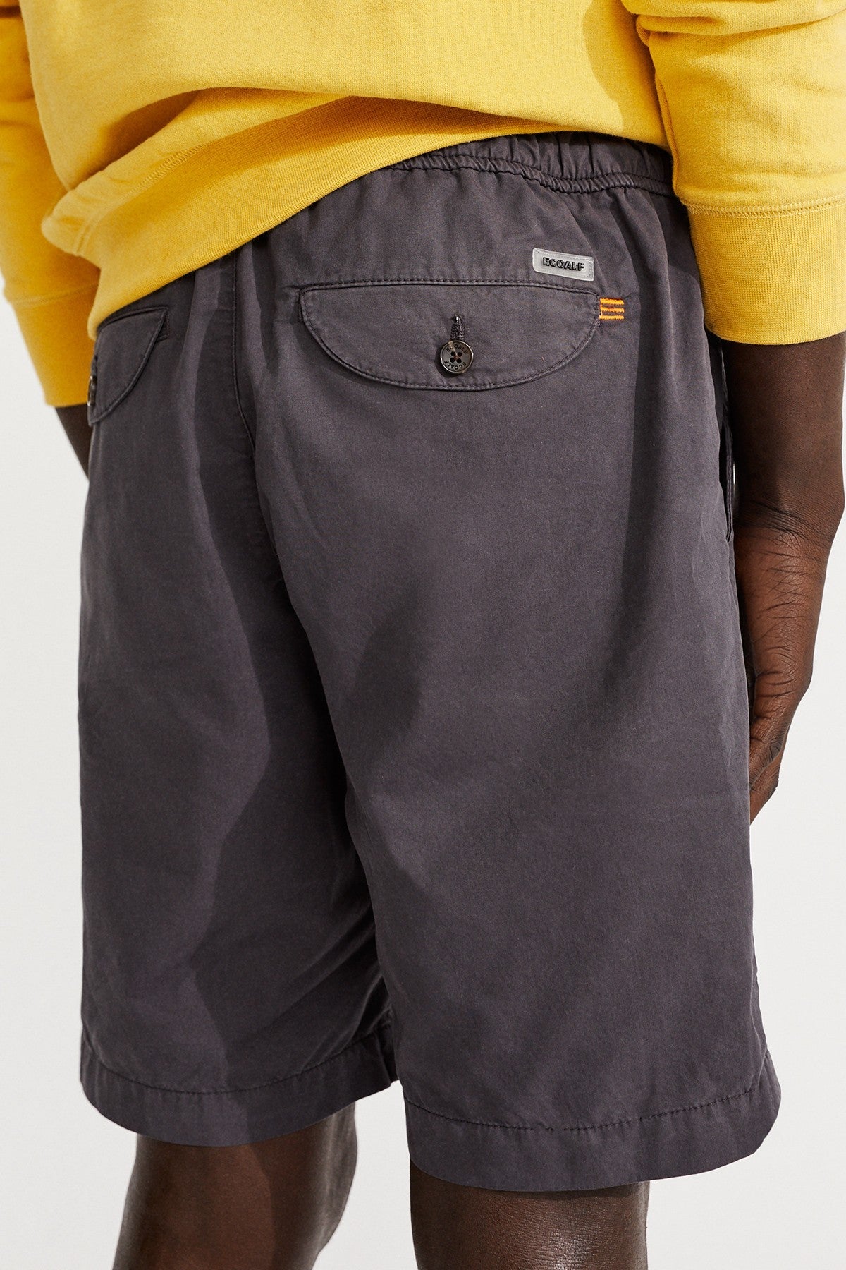 Short léger gris foncé en coton bio - Sand