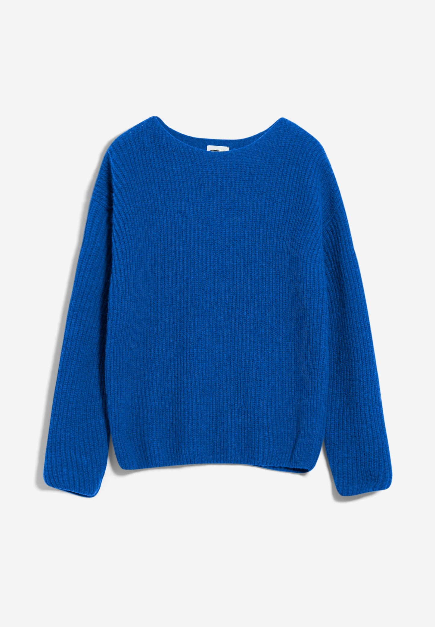 Pul bleu électrique maille en coton bio, laine et alpaga - siaana dynamo blue