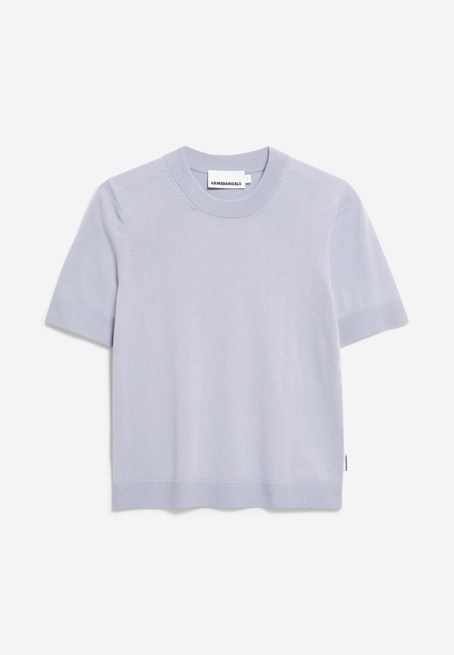 T-shirt maille en coton bio et tencel | gris "siljiaas - misty morning"