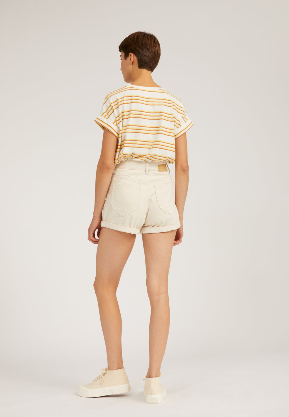 Short en jean non teinté en coton bio - SILVAA