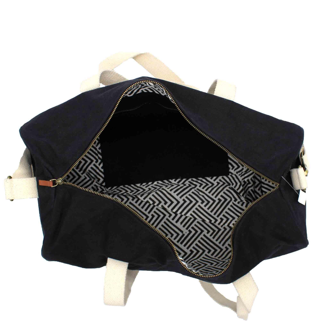 Sac de voyage en coton bio | Noir "simon noir"