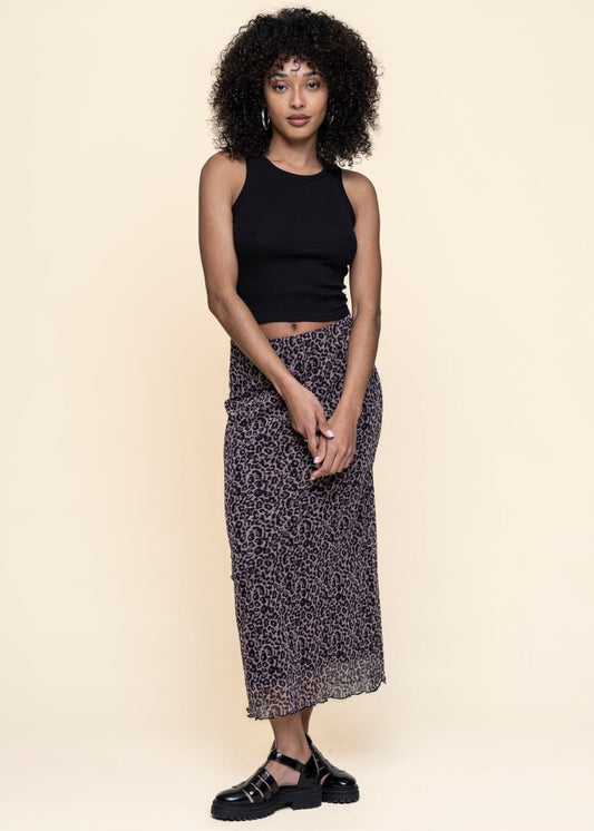 Jupe en matière recyclée | multicolore "smuk - leo print"