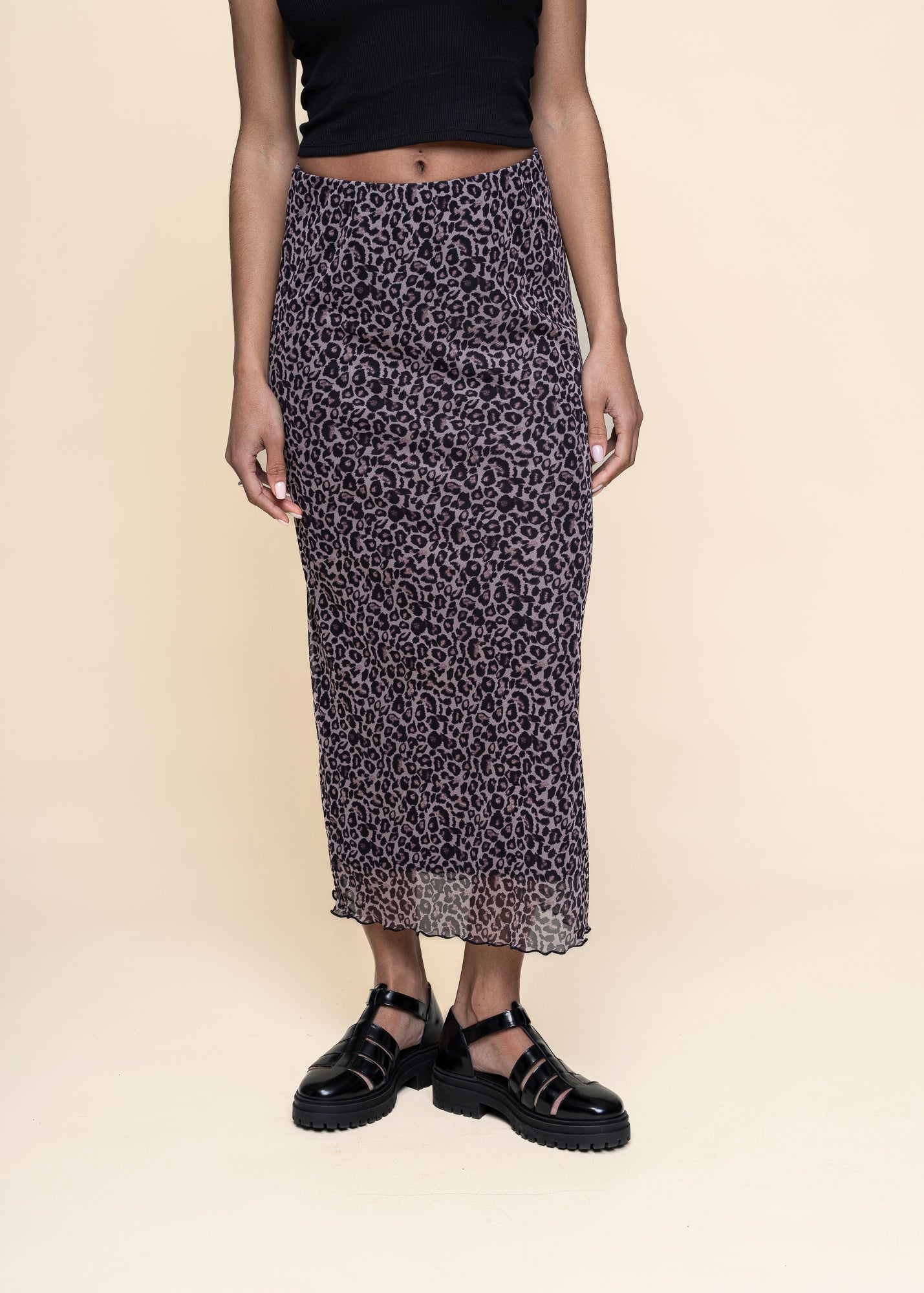 Jupe en matière recyclée | multicolore "smuk - leo print"
