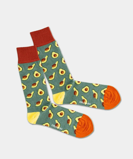 Chaussettes en coton bio | vert "avocado field - green"