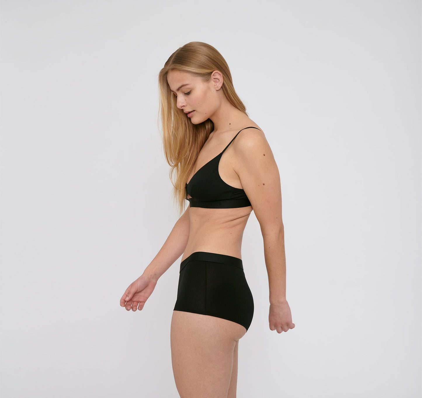 Pack 2 shortys en tencel | noir "Lite Shorty 2-pack black"