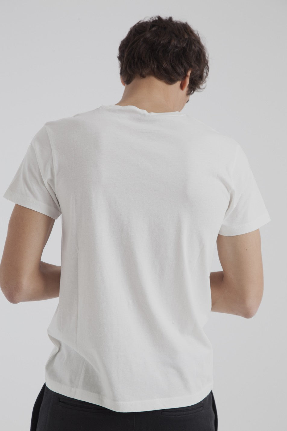 T-shirt imprimé blanc en coton bio - Sputnik