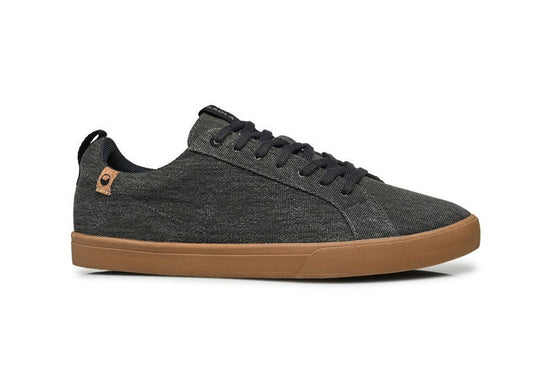 Baskets en coton bio et matière recyclée | gris foncé "cannon canvas m 2.0 dark grey"