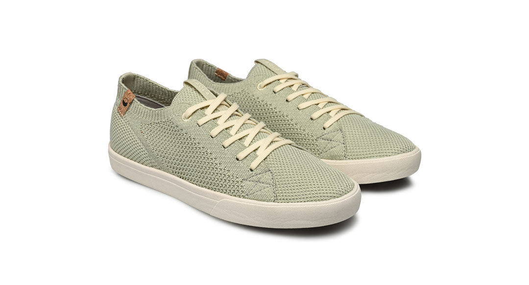 Baskets en matière recyclée | vert pâle "cannon knit w 2.0 faded green"