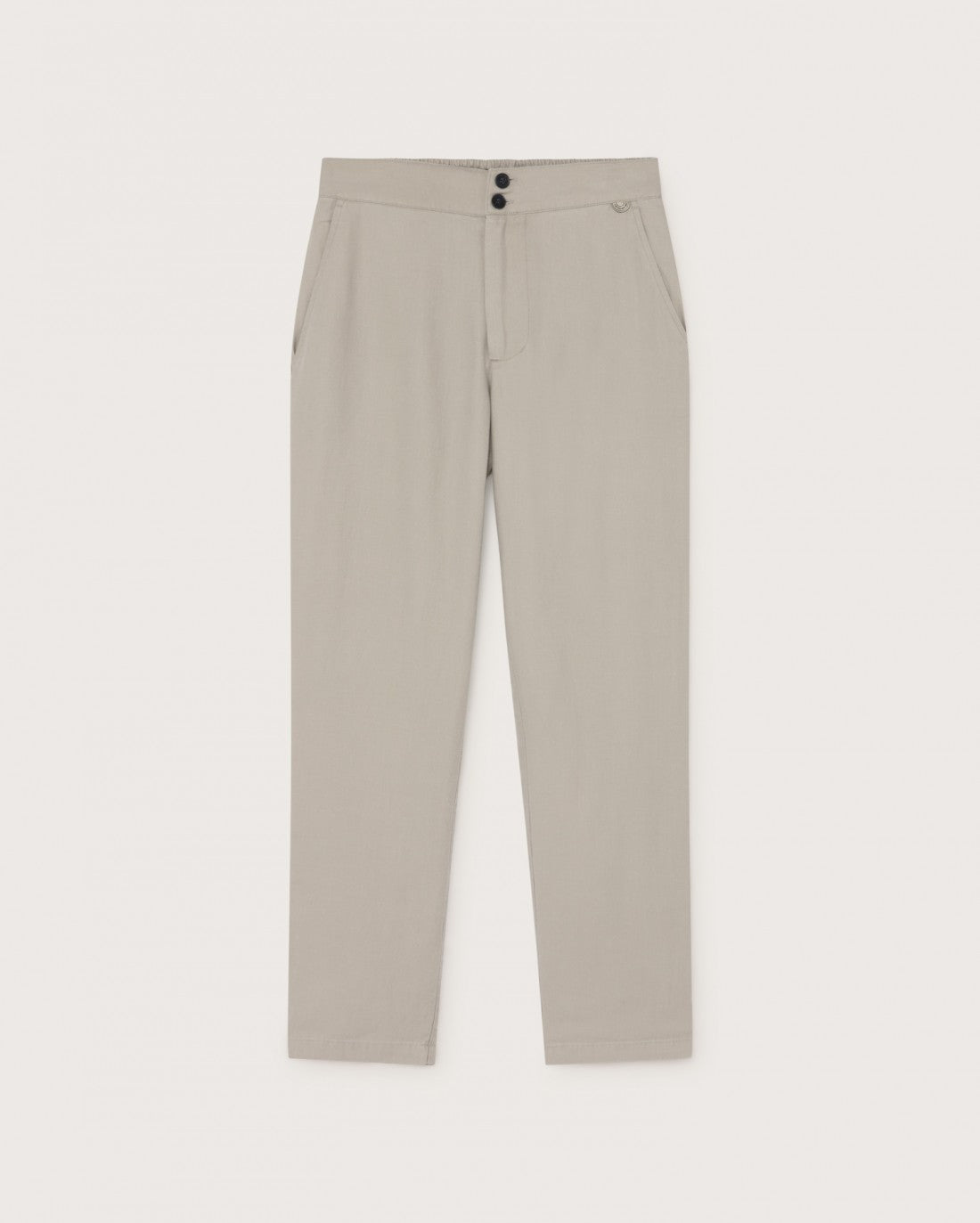 Pantalon beige en chanvre, coton bio et tencel - Dafne