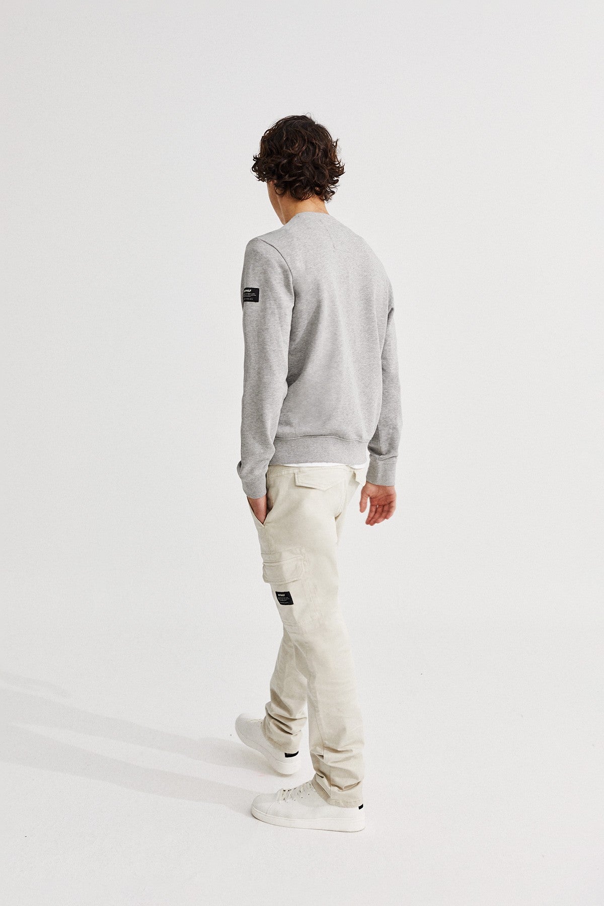 Sweat gris à imprimés en coton bio - Great balf