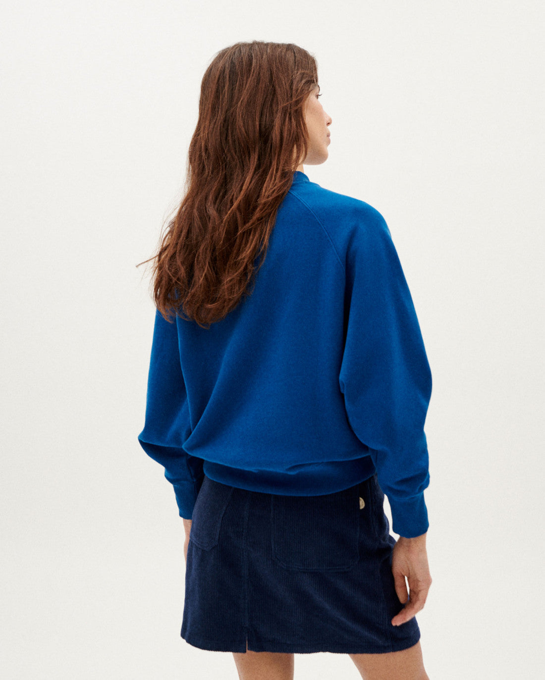 Sweat bleu en coton bio - spread love klein blue sweatshirt
