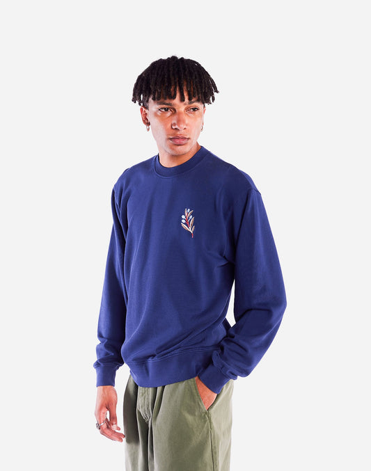 Sweat en coton bio | bleu "Sweat meknes bleu - blue"