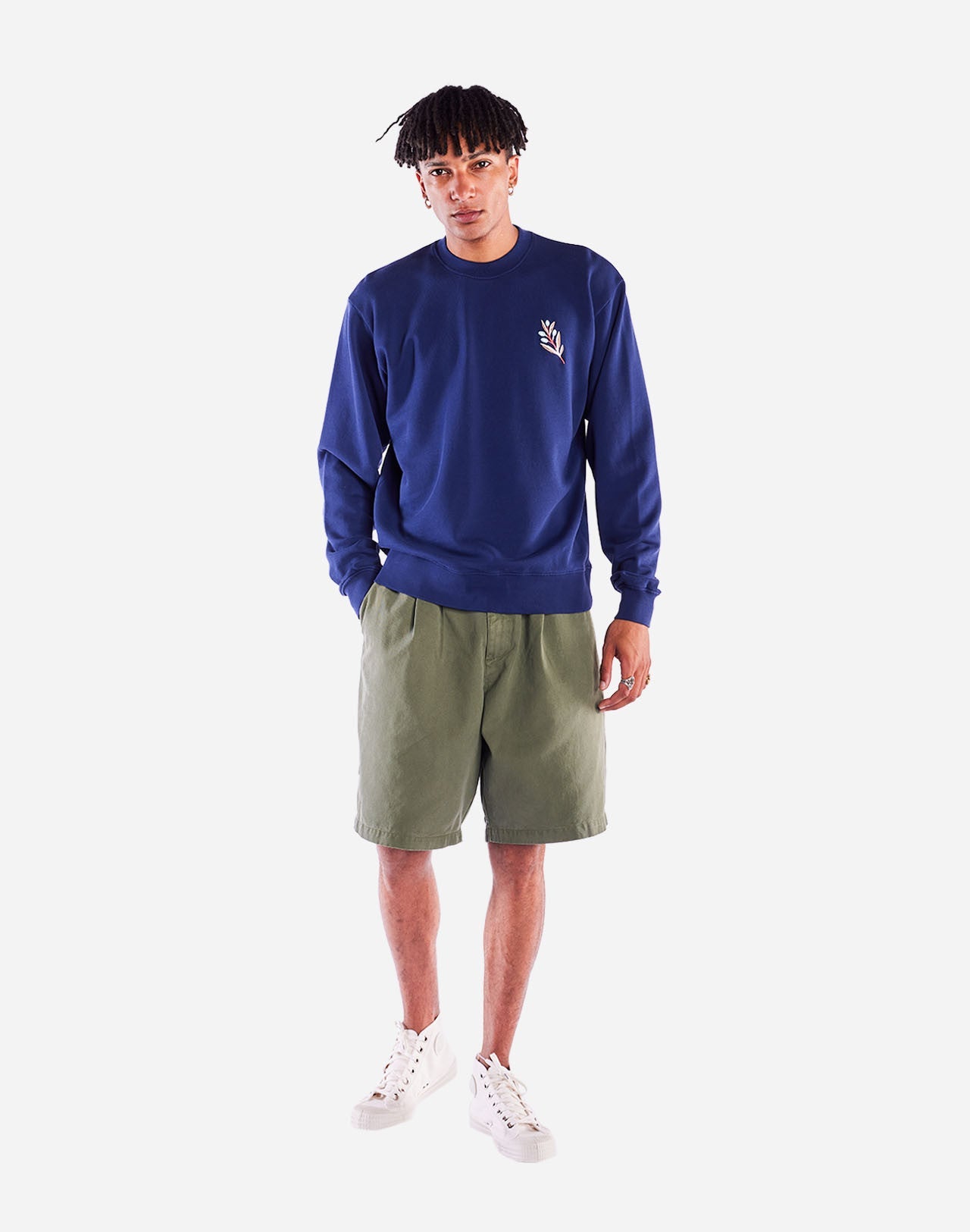 Sweat en coton bio | bleu "Sweat meknes bleu - blue"