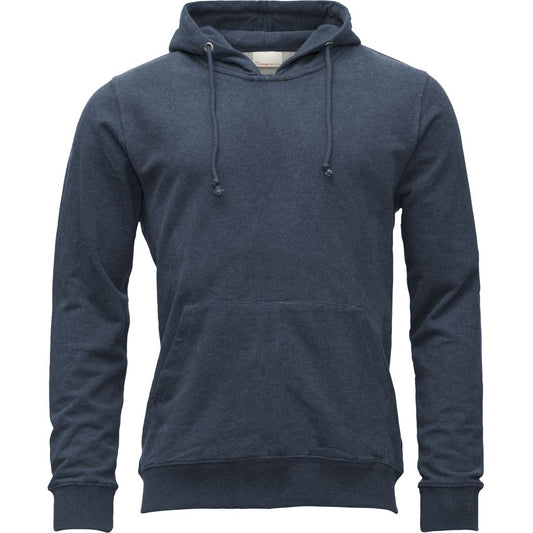 Sweat à capuche bleu en coton bio - hood sweat melange