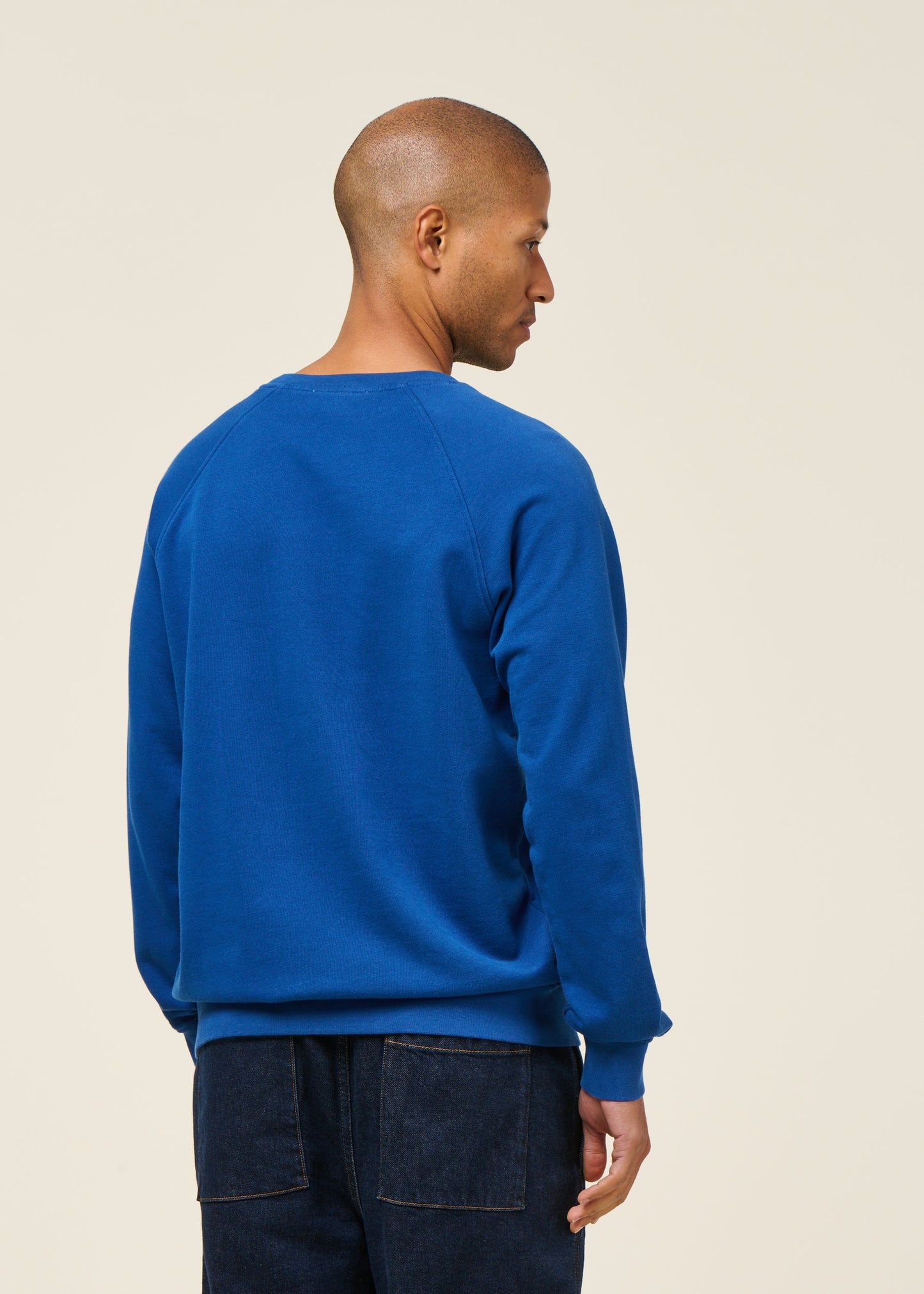 sweat en coton bio | bleu "cobalt to the sea"