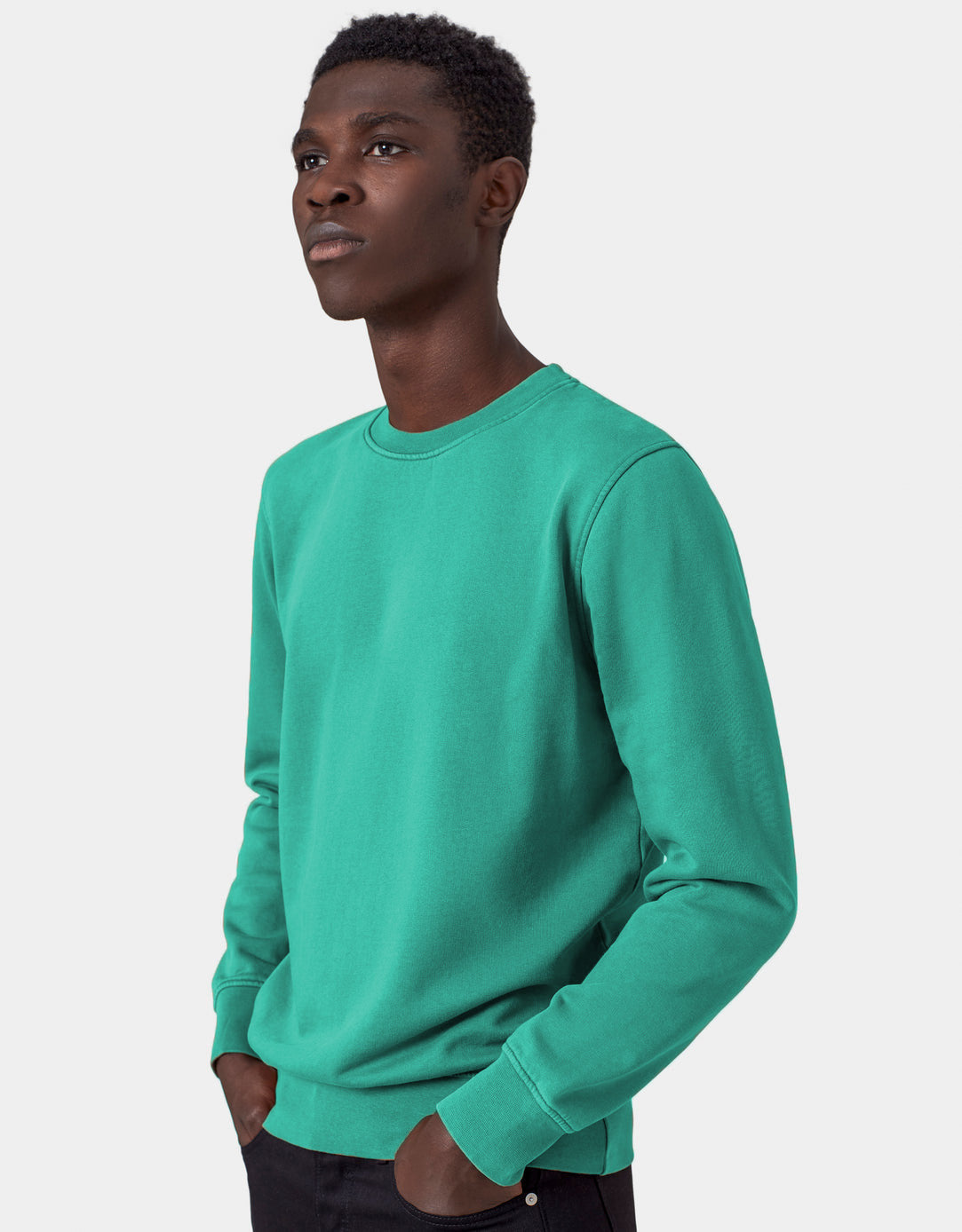 Sweat en coton bio | bleu turquoise "tropical sea"