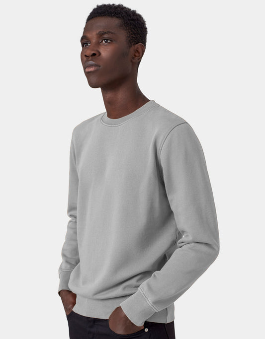Sweat en coton bio | gris "Heather grey"