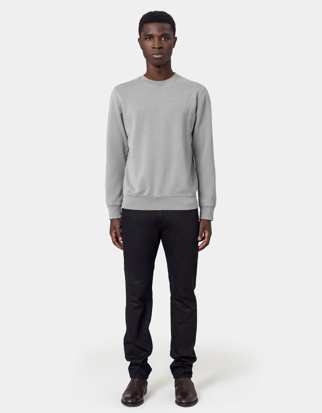 Sweat en coton bio | gris "Heather grey"