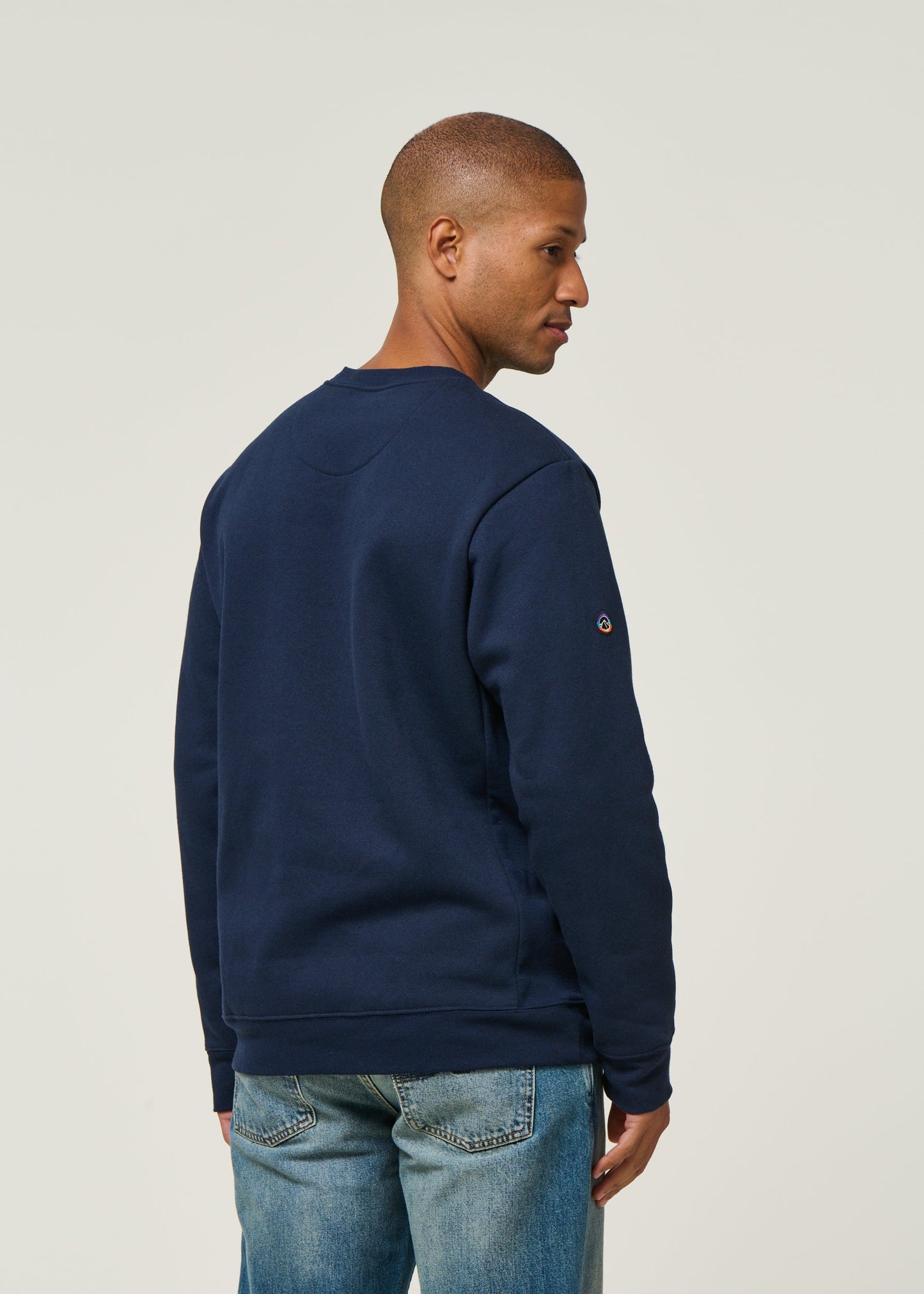 Sweat en matières recyclées | Noir "fitz roy icon uprisal crew new navy"