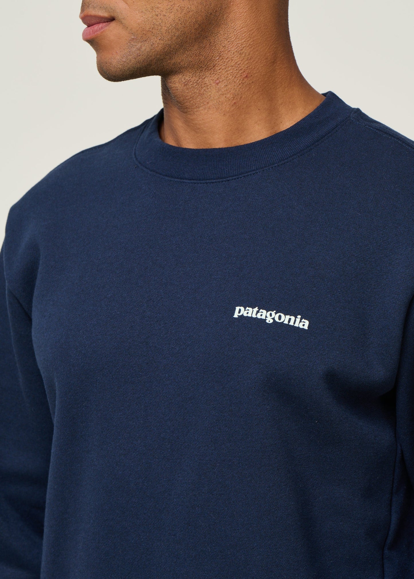 Sweat en matières recyclées | Noir "fitz roy icon uprisal crew new navy"