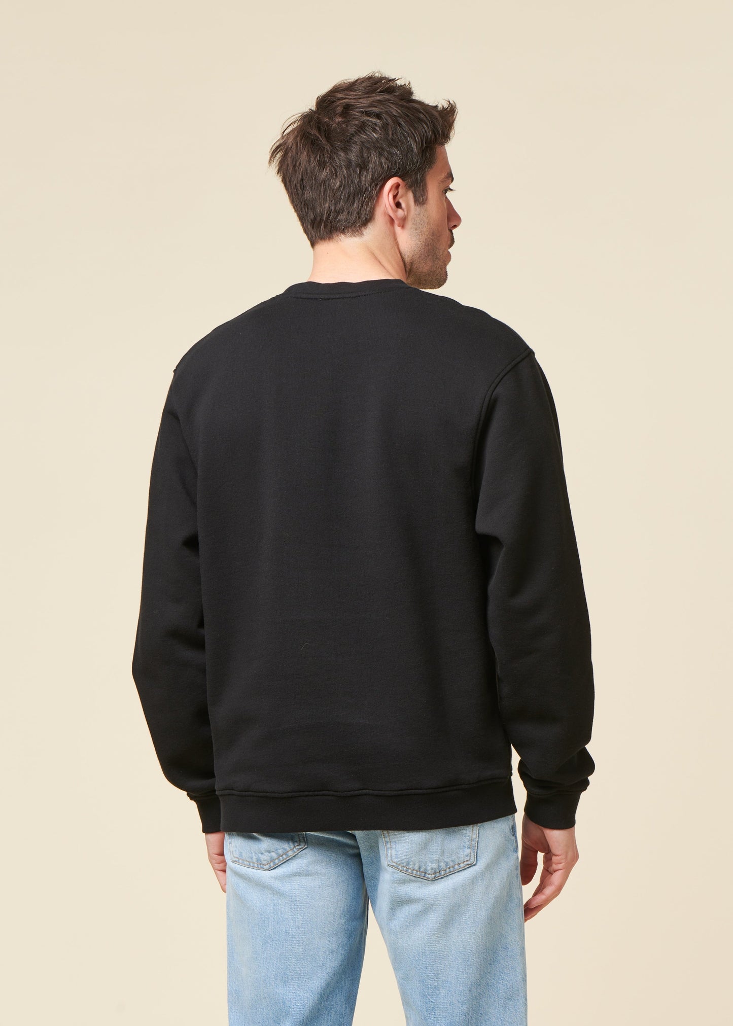 sweat oversize en coton bio | noir