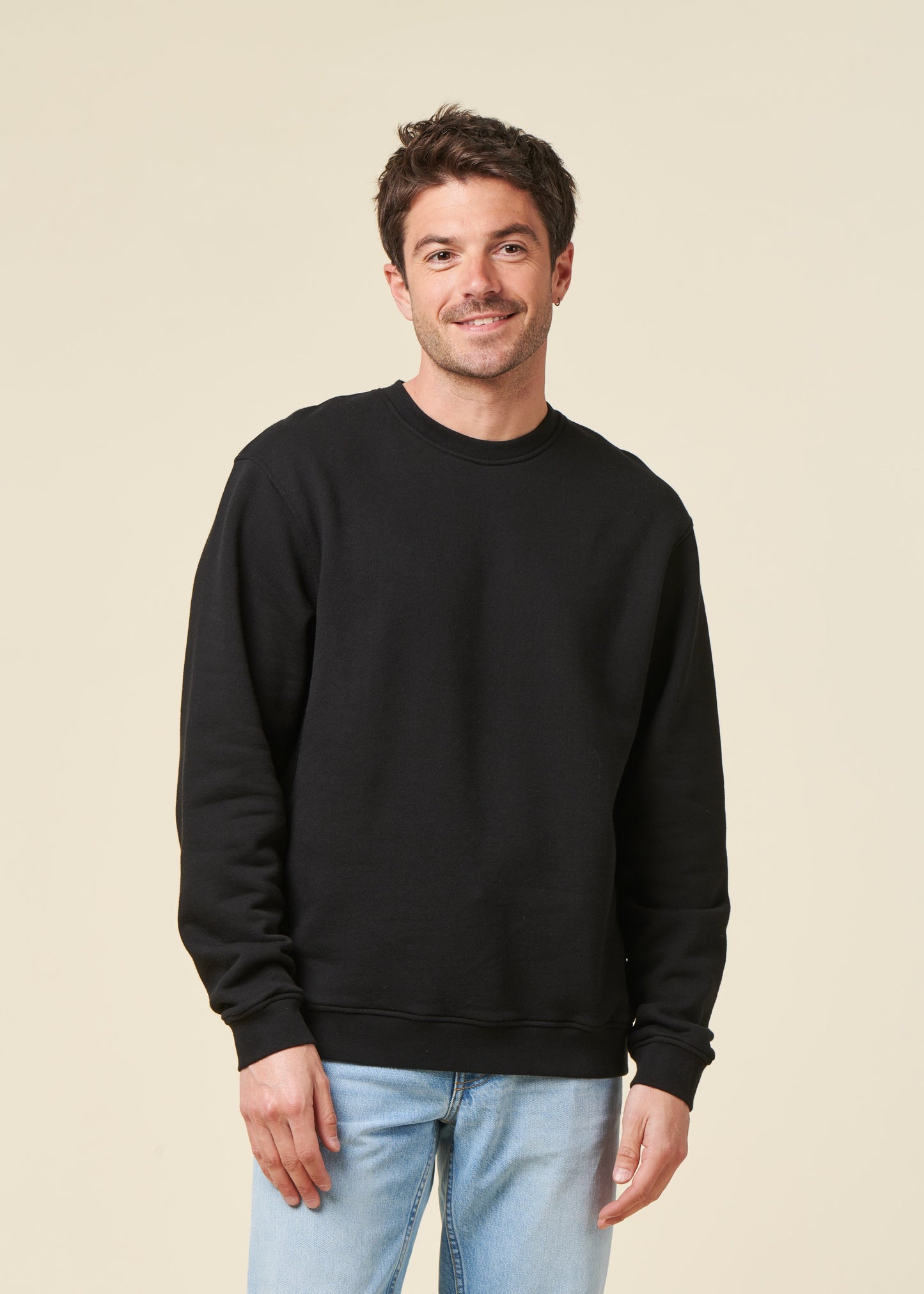 sweat oversize en coton bio | noir