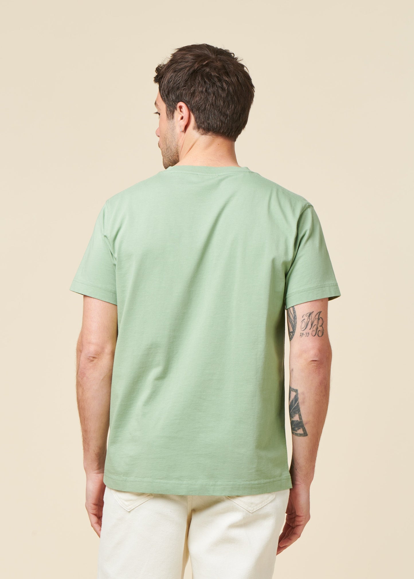 T-shirt en coton bio | vert sauge