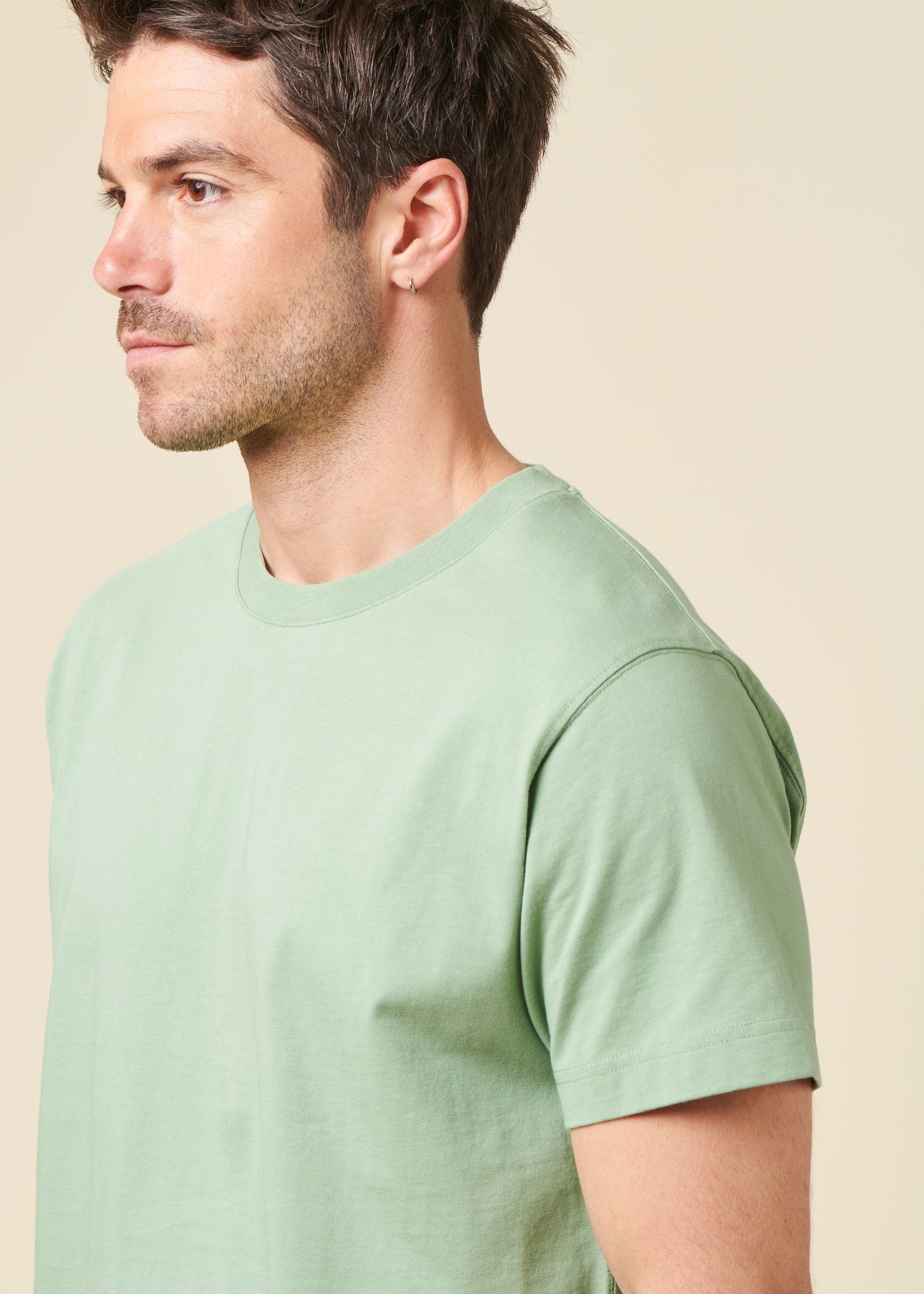 T-shirt en coton bio | vert sauge