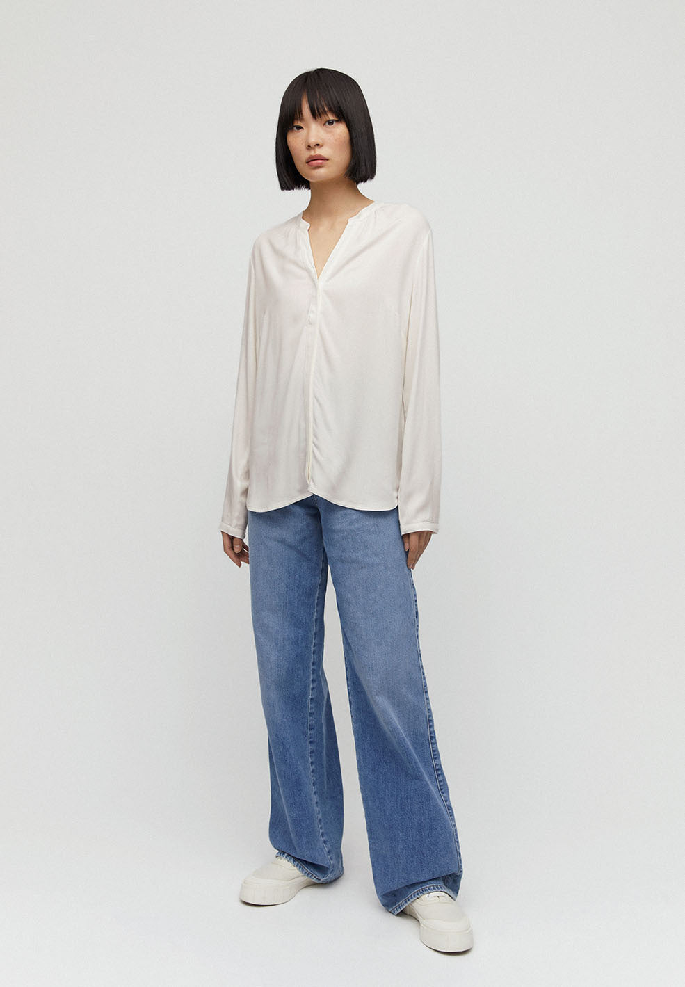 Blouse blanche en lenzing - Sylviaa