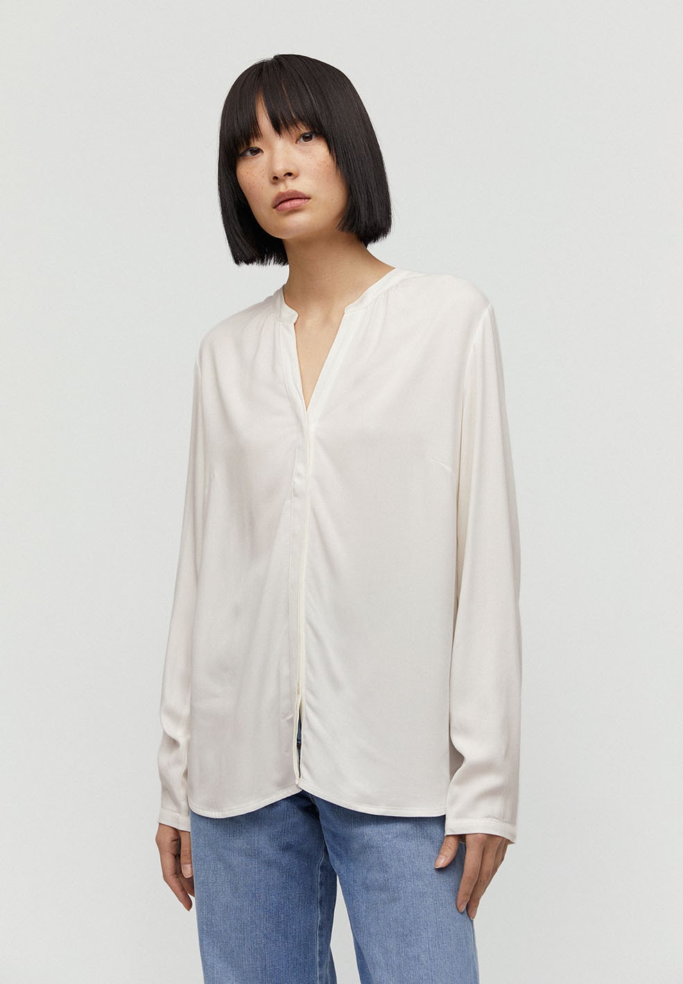 Blouse blanche en lenzing - Sylviaa