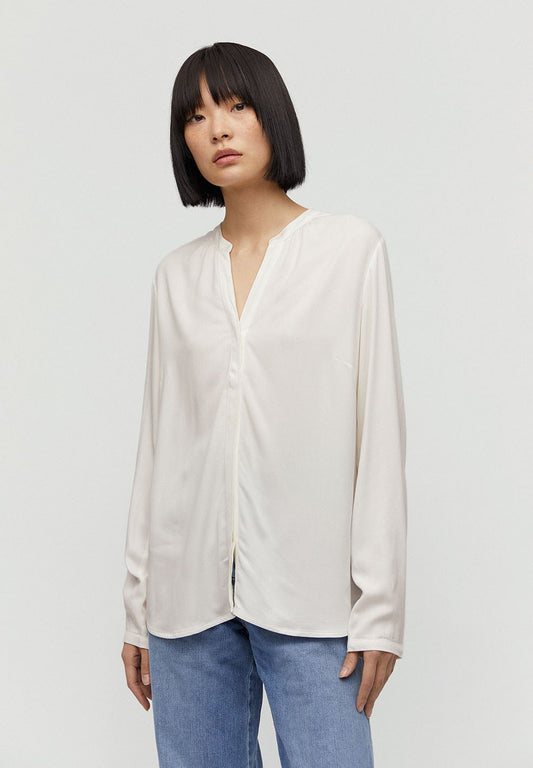 Blouse blanche en lenzing - Sylviaa