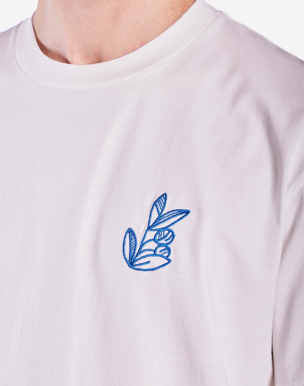 T-shirt en coton bio | blanc "olea écru"