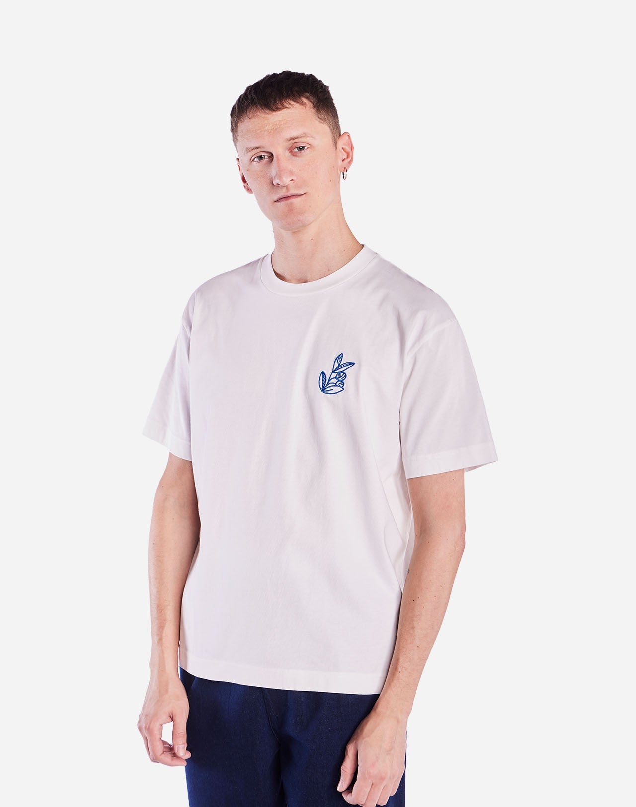 T-shirt en coton bio | blanc "olea écru"