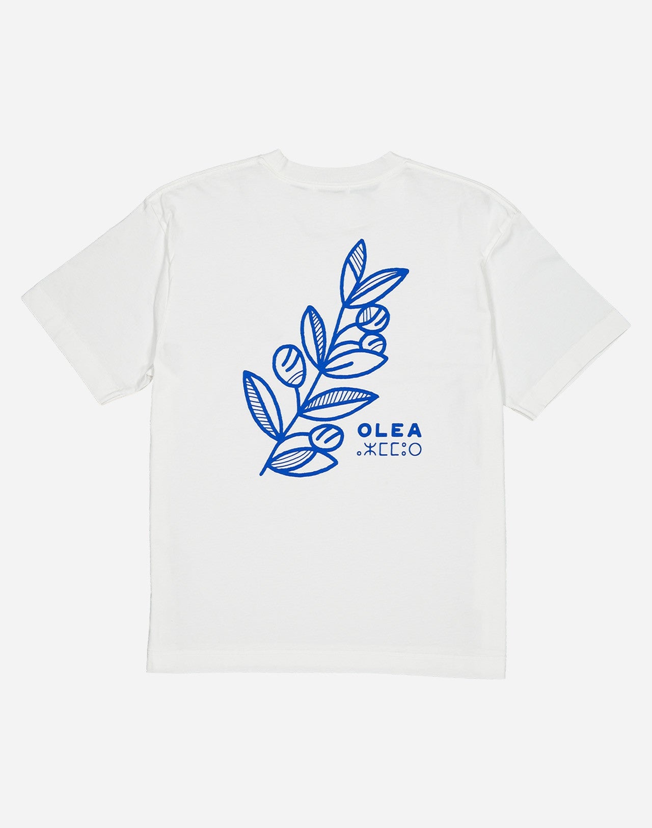 T-shirt en coton bio | blanc "olea écru"
