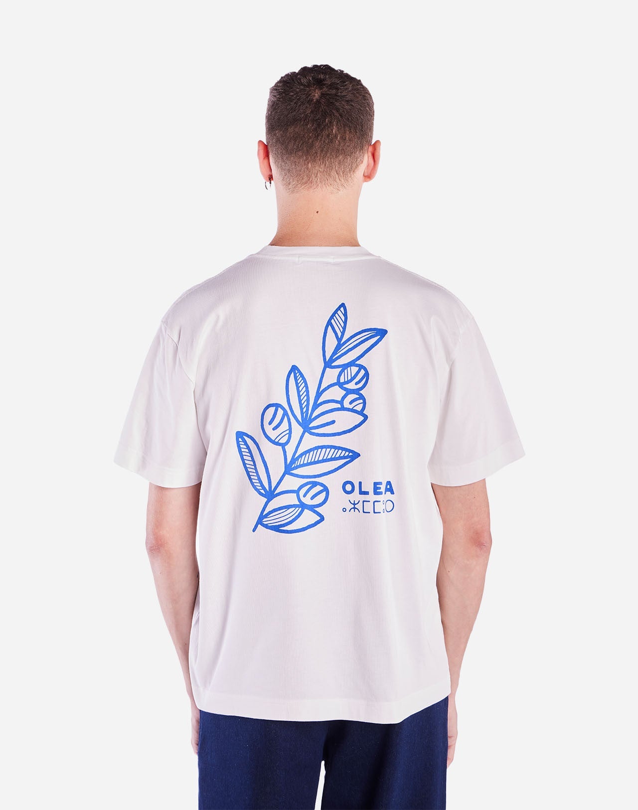 T-shirt en coton bio | blanc "olea écru"
