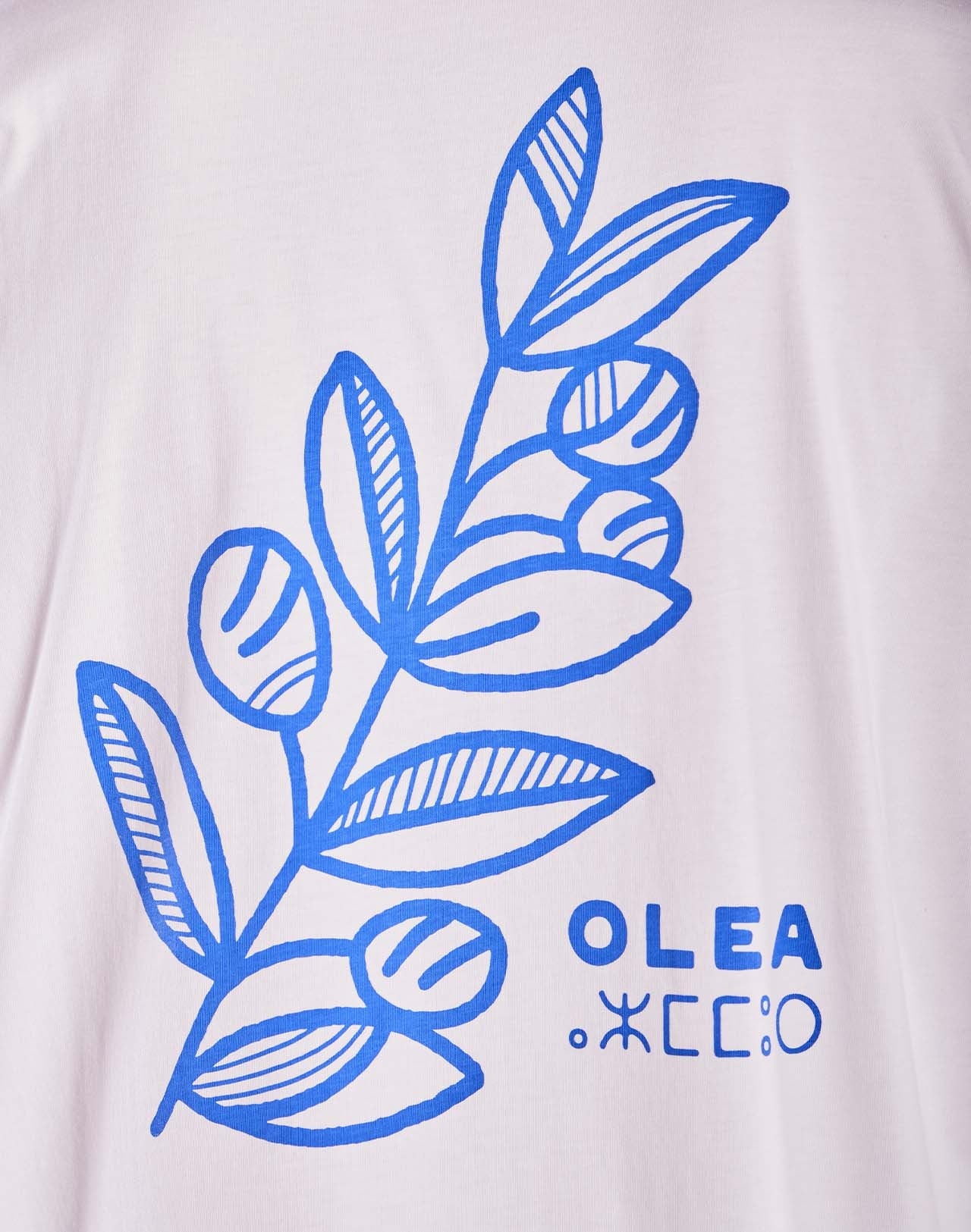 T-shirt en coton bio | blanc "olea écru"
