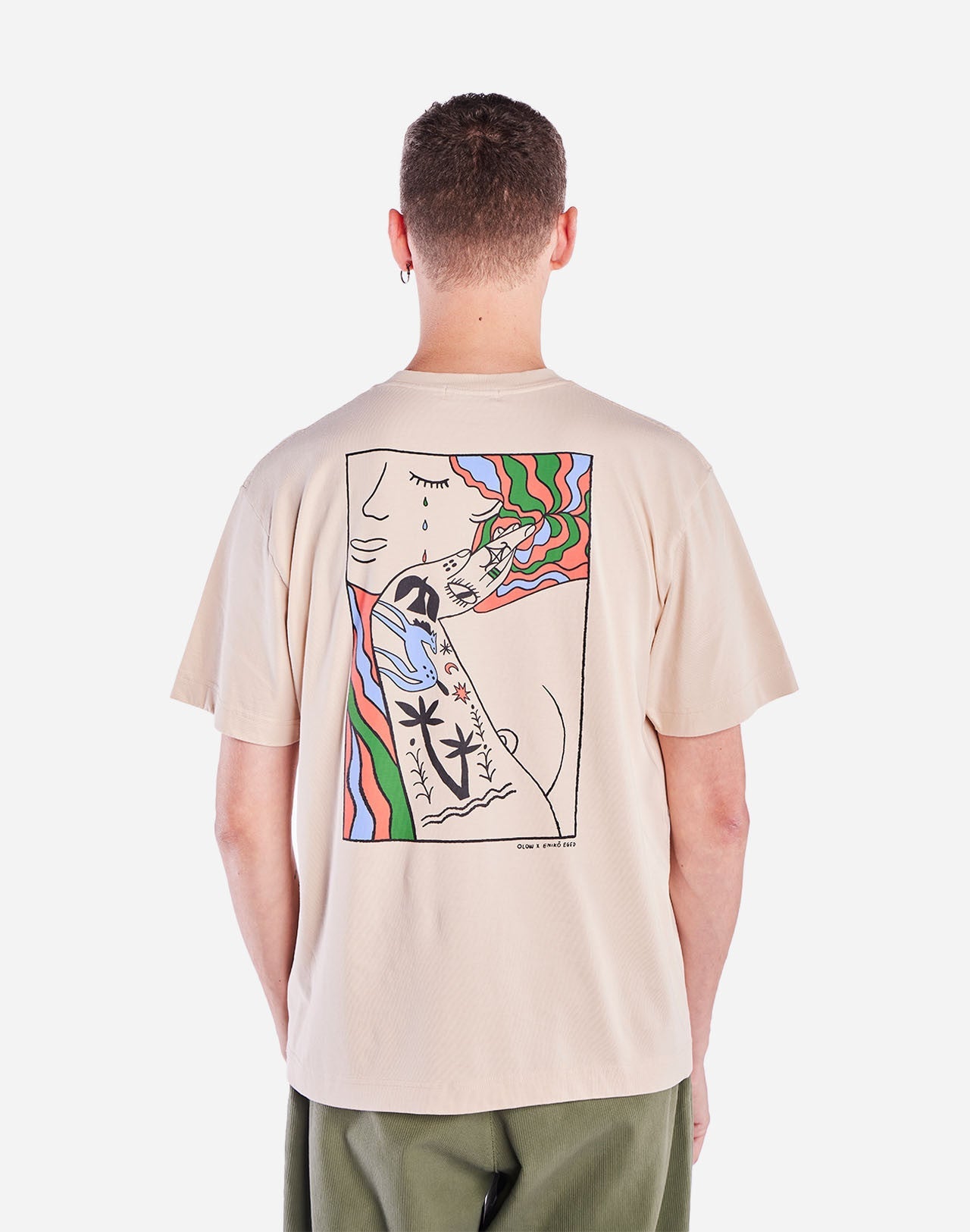 T-shirt en coton bio | écru "remember creme"