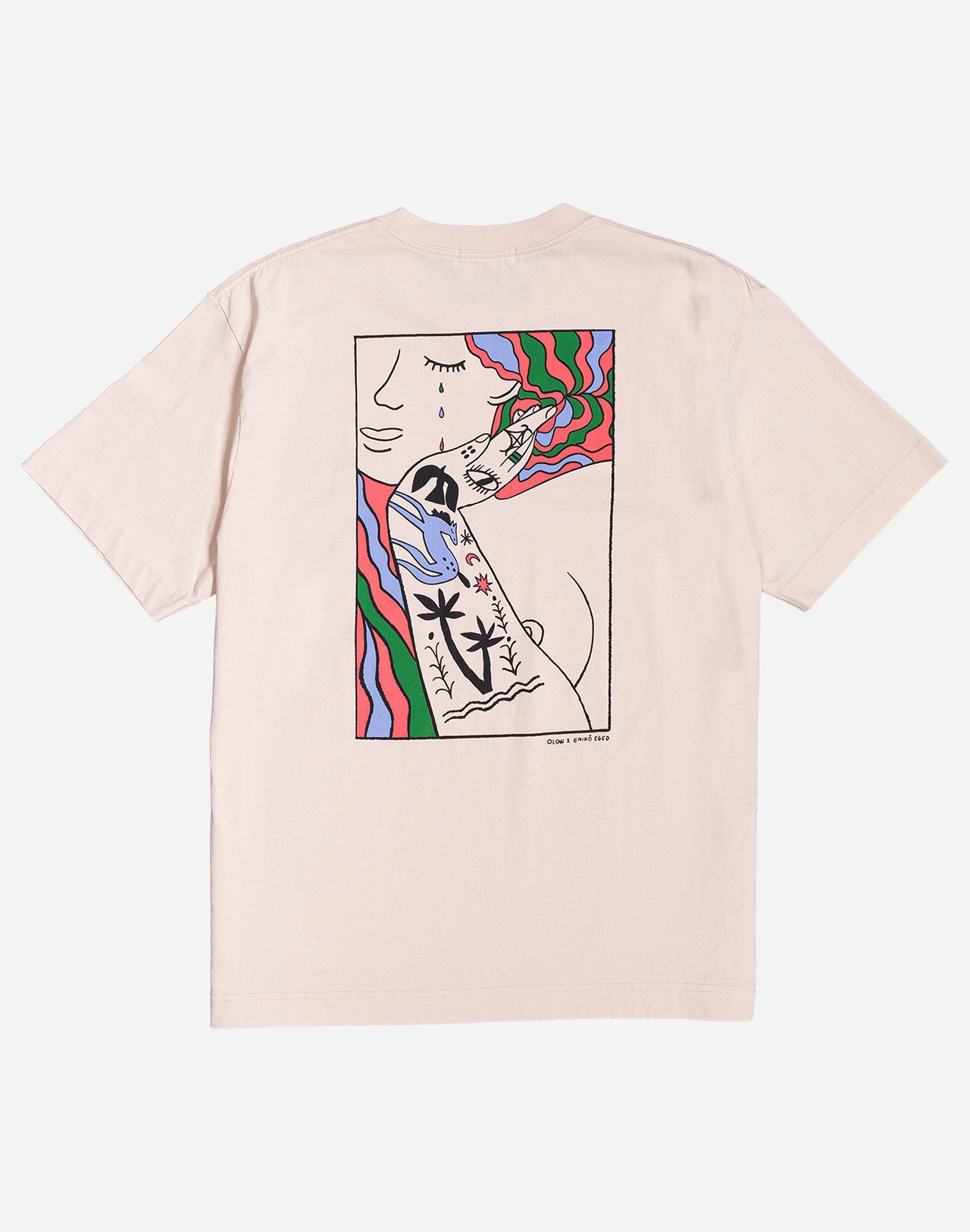 T-shirt en coton bio | écru "remember creme"