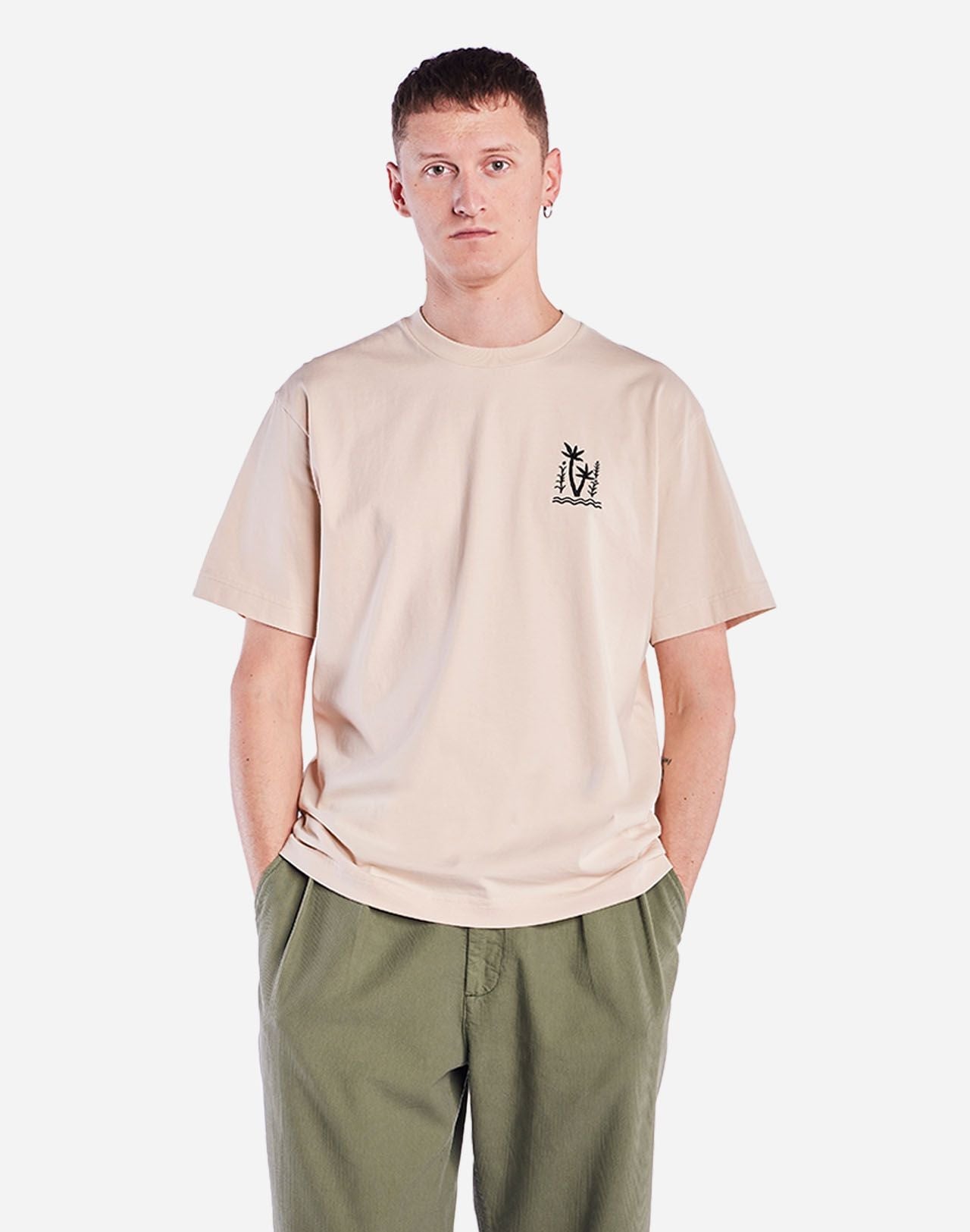 T-shirt en coton bio | écru "remember creme"